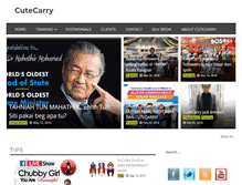 Tablet Screenshot of cutecarry.com